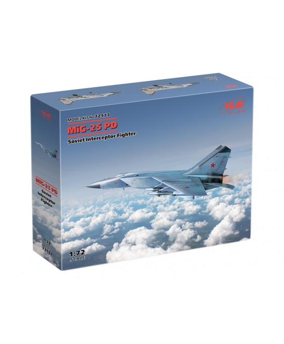 ICM modelis MiG-25PD, Soviet Interceptor Fighter  1/72