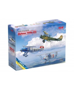 ICM modelis Biplanes of the 1930s and 1940s 1/72
