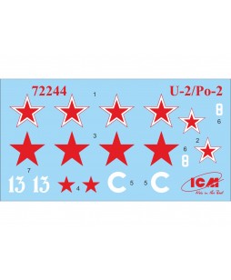 ICM modelis U-2/Po-2, WWII Soviet Multi-Purpose Aircraft 1/72