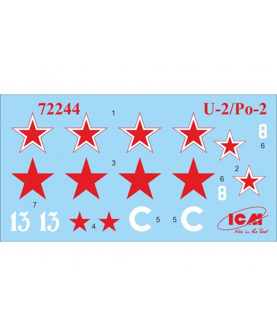 ICM modelis U-2/Po-2, WWII Soviet Multi-Purpose Aircraft 1/72