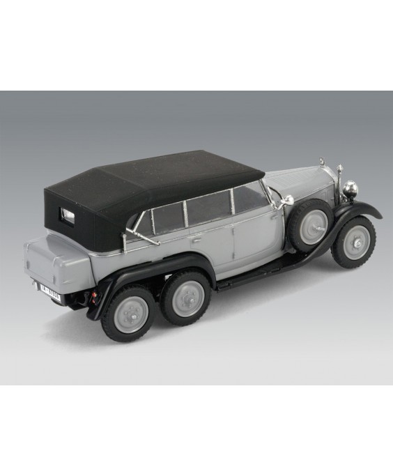 ICM modelis G4 (1935 production) Soft Top, WWII German Staff Car, snap fit/no glue 1/72