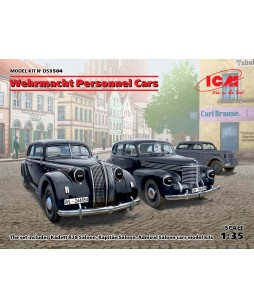 ICM modelis Wehrmacht Personnel Cars (Kadett K38 Saloon, Kapitan Saloon, Admiral Saloon) 1/35