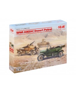 ICM modelis WWI ANZAC Desert Patrol (Model T LCP, Utility, Touring) 1/35