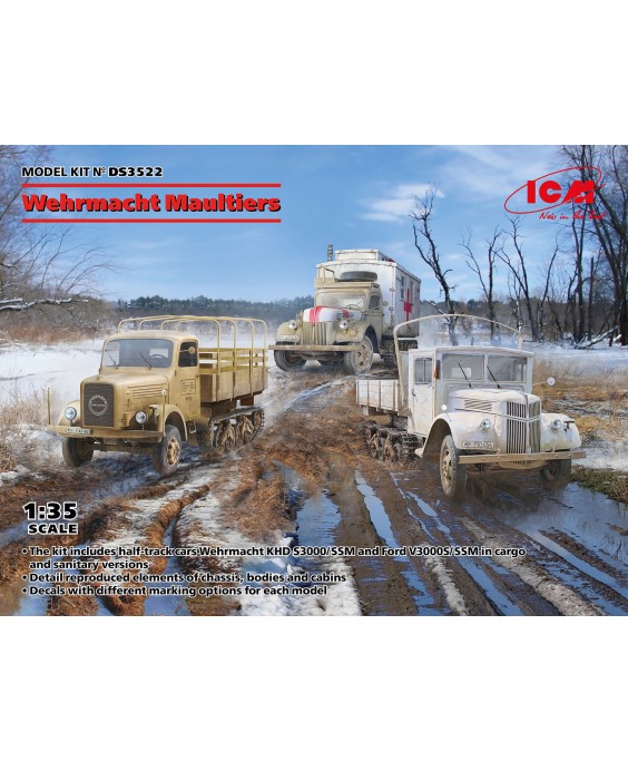 ICM modeliai Wehrmacht Maultiers 1/35