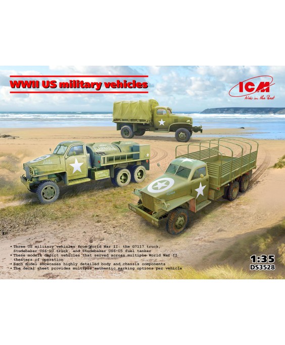 ICM WWII US military vehicles 1/35