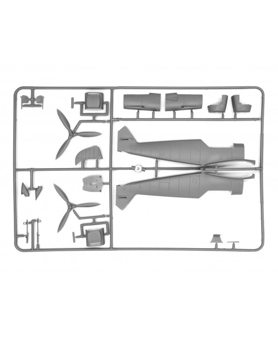 ICM modelis WWII Luftwaffe Airfield (Messerschmitt Bf 109F-4, Hs 126 B-1, German Luftwaffe Pilots and Ground Personnel (7 figures) 1/48