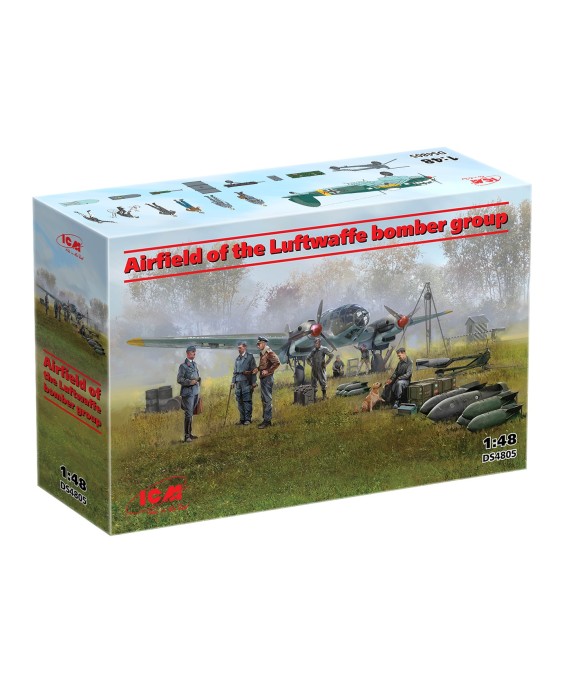 ICM Airfield of the Luftwaffe bomber group 1/48
