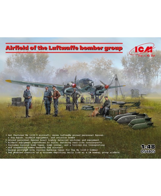 ICM Airfield of the Luftwaffe bomber group 1/48