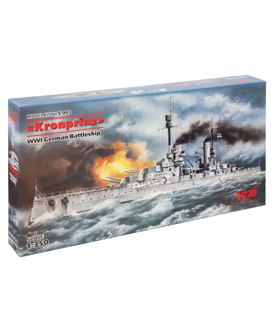 ICM modelis Kronprinz WWI German Battleship 1/350