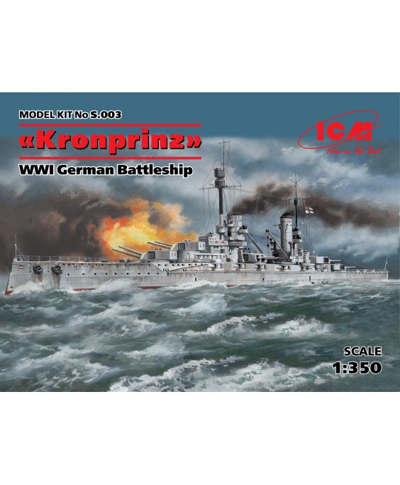 ICM modelis Kronprinz WWI German Battleship 1/350