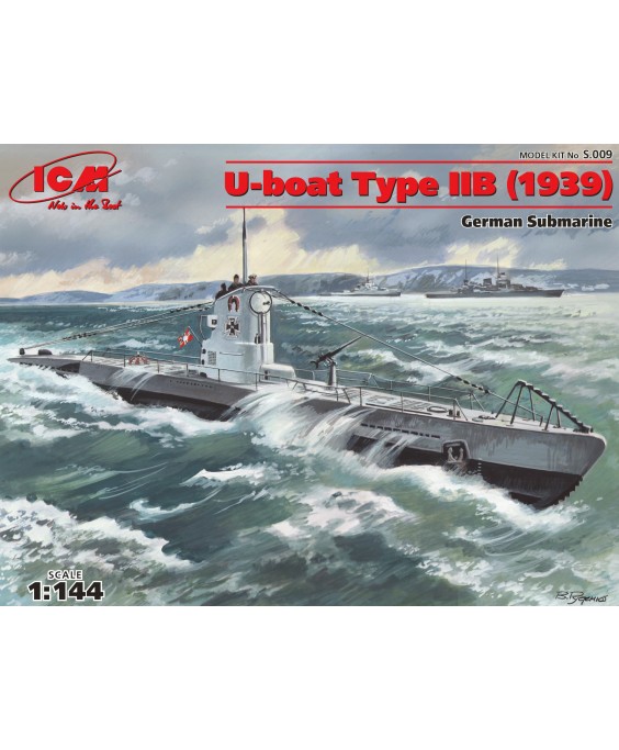 ICM modelis U-Boat Type IIB (1939) German Submarine 1/144