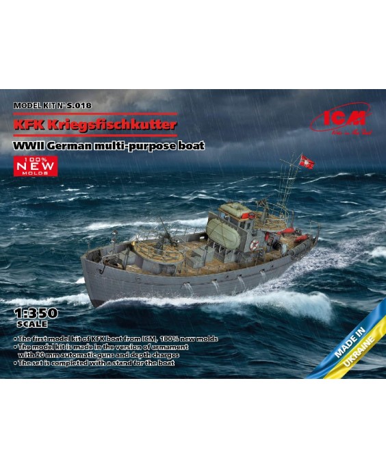 ICM modelis KFK Kriegsfischkutter 1/350 ICM modelis KFK Kriegsfischkutter 1/350