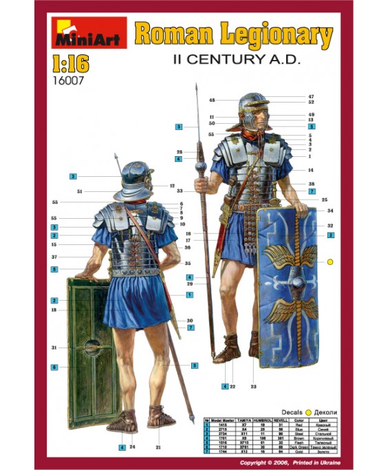 MiniArt Roman Legionary. II century 1/16