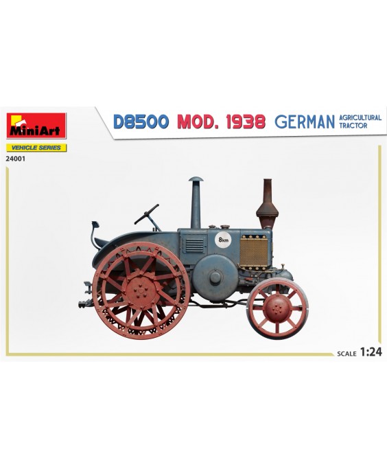 MiniArt modelis GERMAN AGRICULTURAL TRACTOR D8500 MOD. 1938 1/24