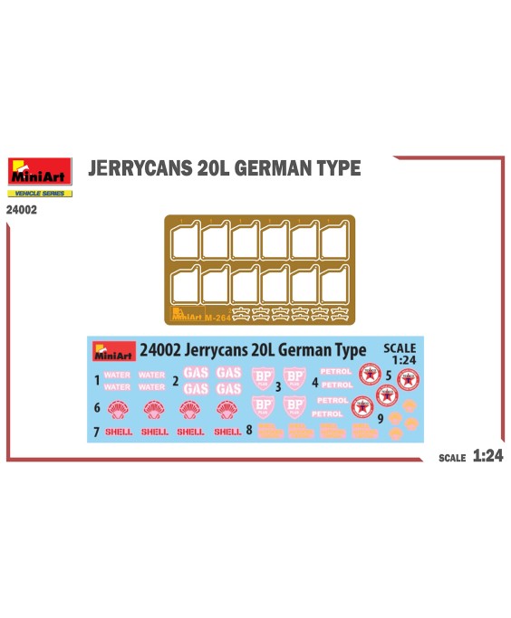 MiniArt JERRYCANS 20L GERMAN TYPE 1/24