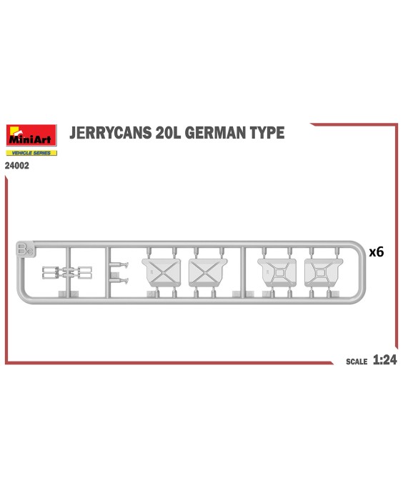 MiniArt JERRYCANS 20L GERMAN TYPE 1/24