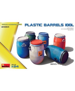 MiniArt PLASTIC BARRELS 100L 1/24