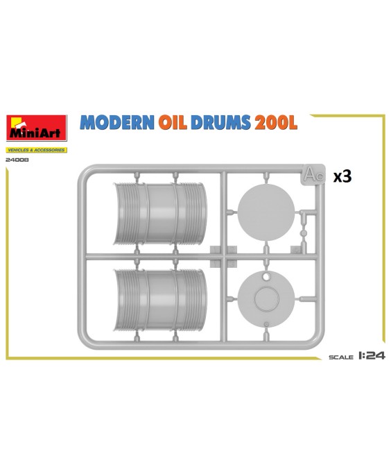 MiniArt MODERN OIL DRUMS 200L 1/24