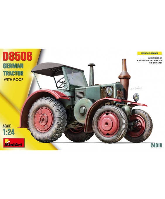 MiniArt modelis GERMAN TRACTOR D8506 WITH ROOF 1/24