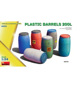 MiniArt PLASTIC BARRELS 200L 1/24