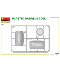 MiniArt PLASTIC BARRELS 200L 1/24