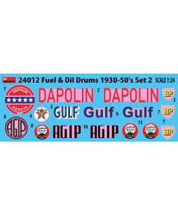 MiniArt Fuel & Oil Drums 1930-50’s Set 2 1/24