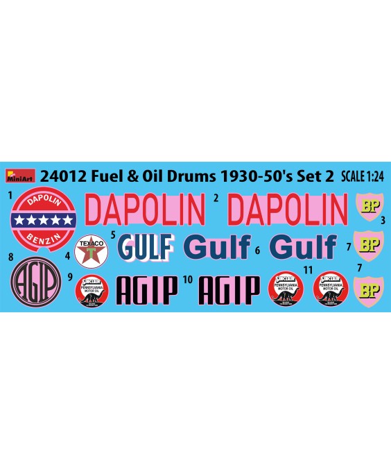 MiniArt Fuel & Oil Drums 1930-50’s Set 2 1/24 MiniArt Fuel & Oil Drums 1930-50’s Set 2 1/24