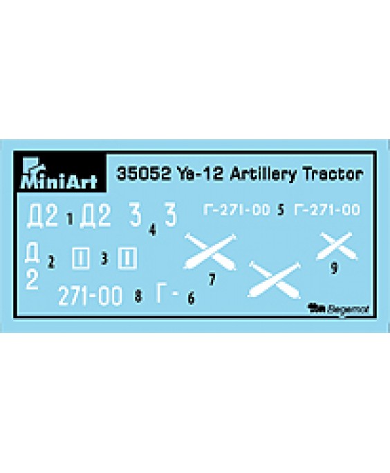MiniArt modelis YA-12 Soviet Artillery Tractor 1/35