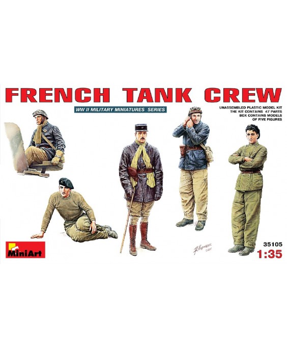 MiniArt FRENCH TANK CREW 1/35