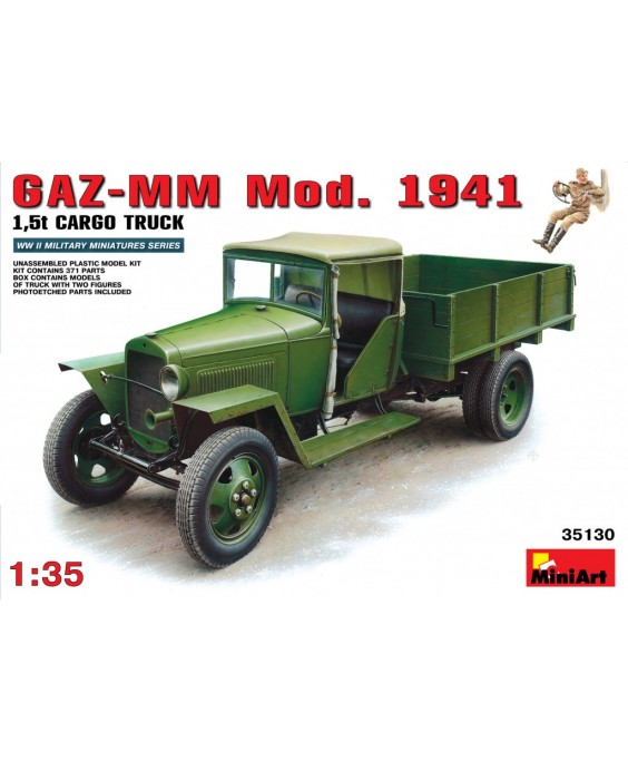 MiniArt modelis GAZ-MM  Mod.1941  1.5t Cargo Truck 1/35