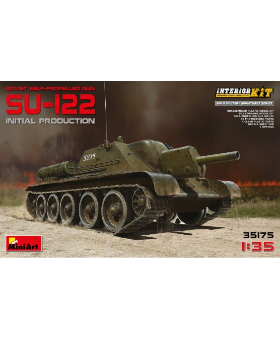 MiniArt modelis SU-122 (Initial Production) w/Full Interior 1/35