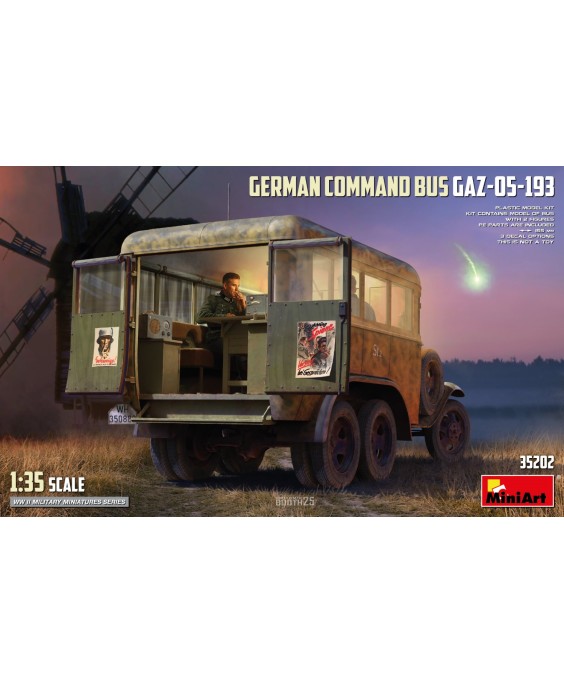 MiniArt GERMAN COMMAND BUS GAZ-05-193 1/35