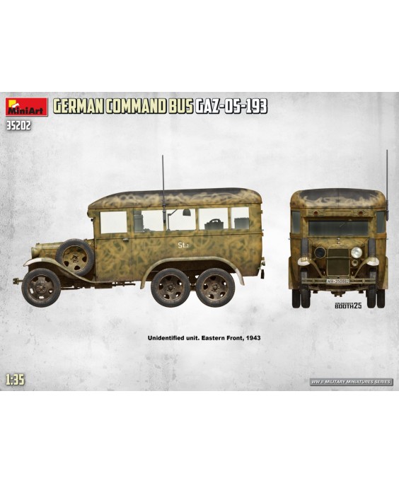 MiniArt GERMAN COMMAND BUS GAZ-05-193 1/35
