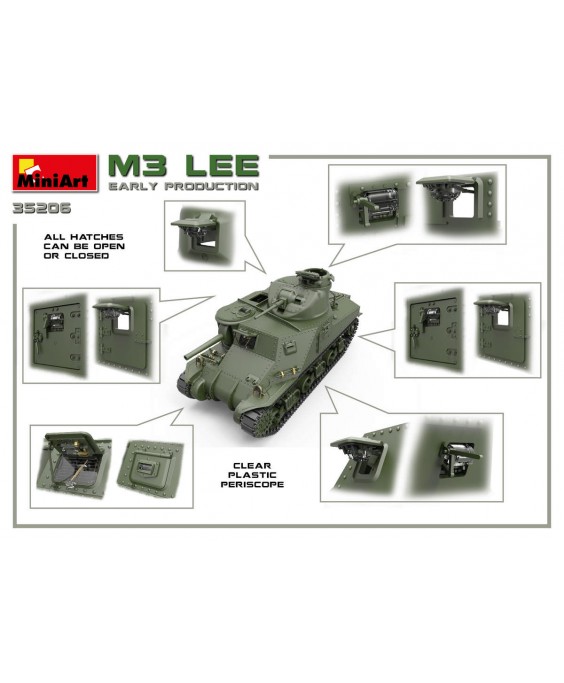 MiniArt modelis M3 Lee Early Prod. Interior Kit 1/35