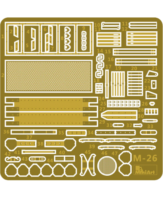 MiniArt modelis SU-122 (Last Production) Interior Kit 1/35 MiniArt modelis SU-122 (Last Production) Interior Kit 1/35