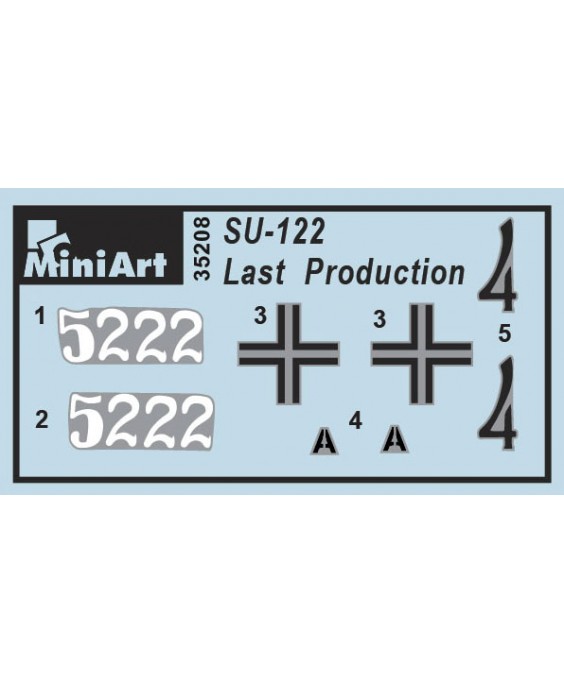 MiniArt modelis SU-122 (Last Production) Interior Kit 1/35 MiniArt modelis SU-122 (Last Production) Interior Kit 1/35