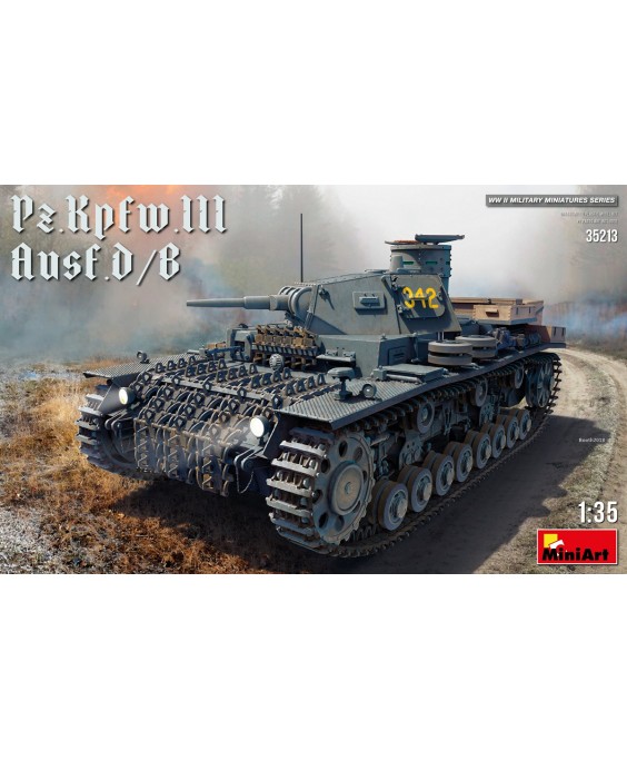 MiniArt modelis Pz.Kpfw.III Ausf. D/B 1/35