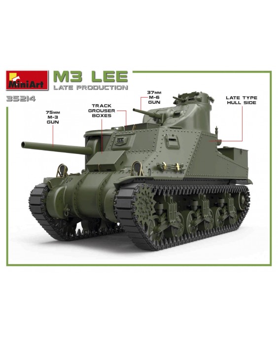 MiniArt modelis M3 Lee Late Prod. 1/35