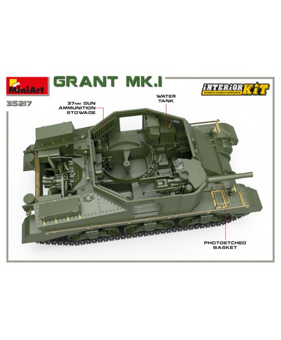 MiniArt modelis Grant Mk.I Interior Kit 1/35