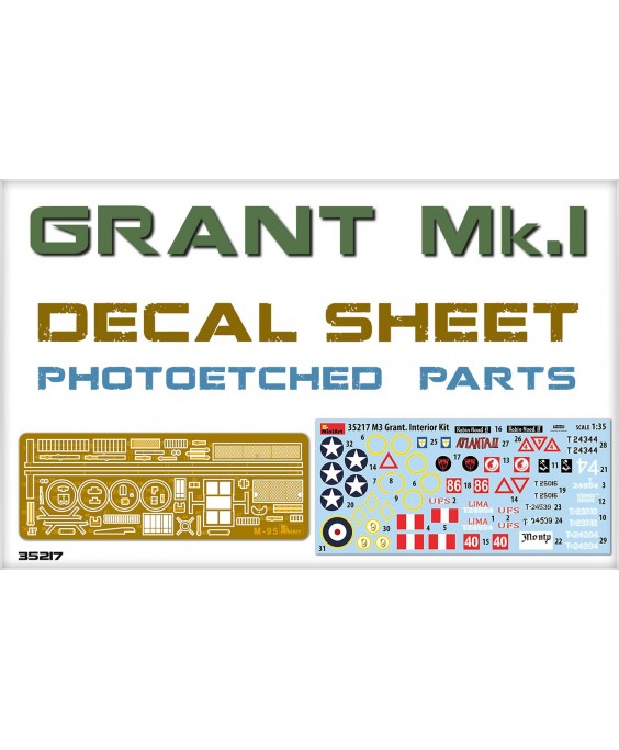 MiniArt modelis Grant Mk.I Interior Kit 1/35