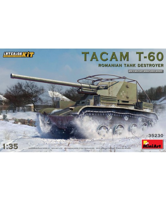 MiniArt modelis Tacam T-60 Romanian Tank Destroyer. Interior Kit 1/35
