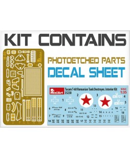 MiniArt modelis Tacam T-60 Romanian Tank Destroyer. Interior Kit 1/35