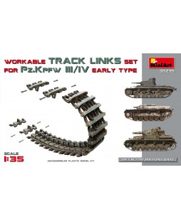 MiniArt modelis WORKABLE TRACK LINKS SET FOR Pz.III / Pz.IV EARLY TYPE 1/35