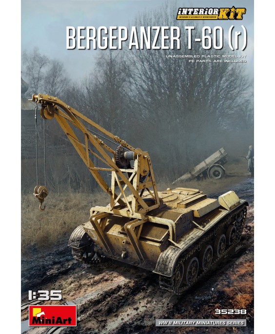 MiniArt modelis Bergepanzer T-60 ( r ) Interior Kit 1/35
