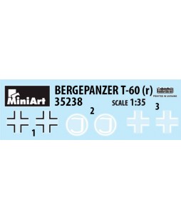MiniArt modelis Bergepanzer T-60 ( r ) Interior Kit 1/35
