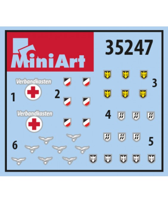 MiniArt German Infantry Weapons Equipment 1/35