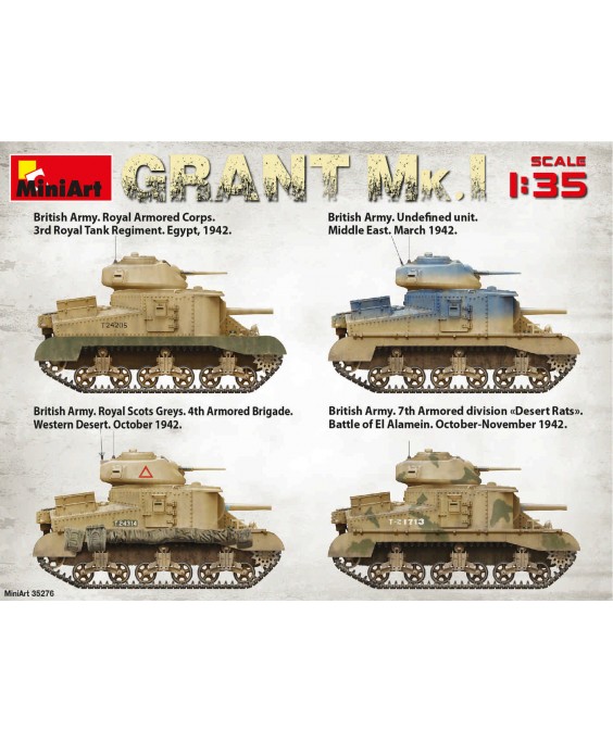 MiniArt modelis Grant Mk.I 1/35