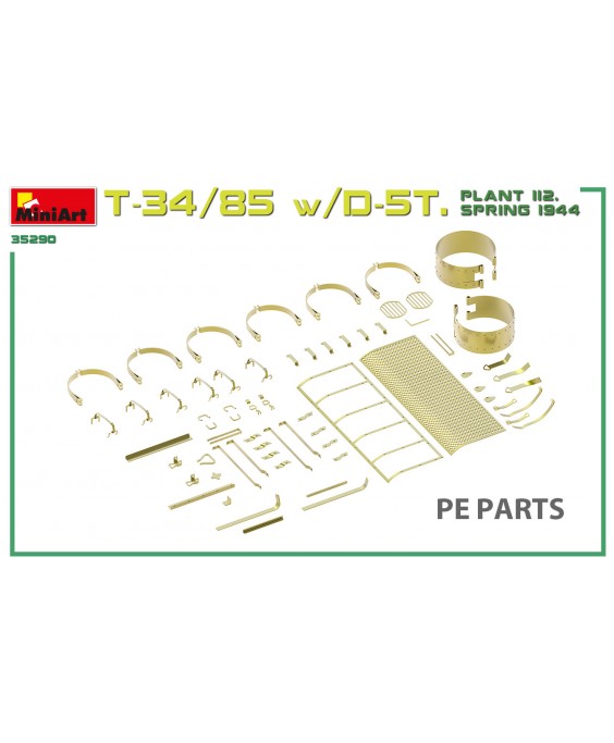MiniArt modelis T-34/85 w/D-5T. PLANT 112. SPRING 1944. INTERIOR KIT 1/35 MiniArt modelis T-34/85 w/D-5T. PLANT 112. SPRING 1944. INTERIOR KIT 1/35