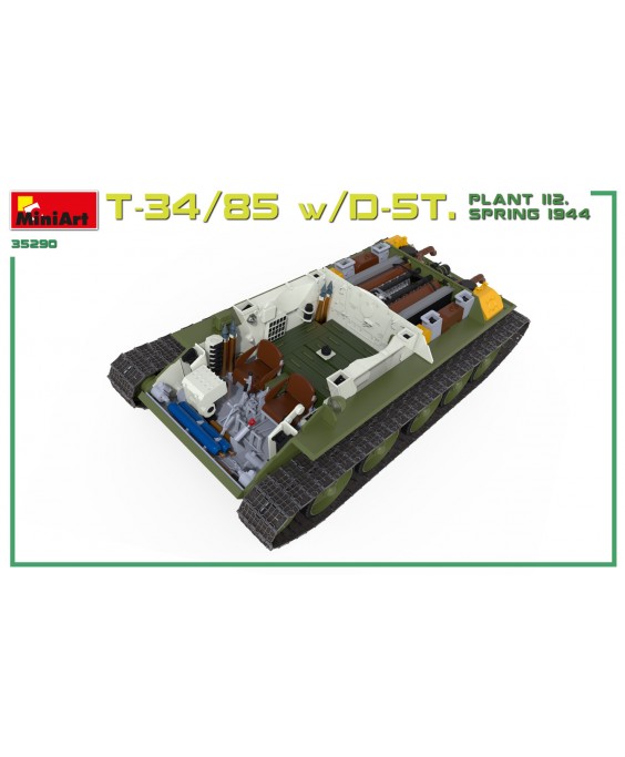 MiniArt modelis T-34/85 w/D-5T. PLANT 112. SPRING 1944. INTERIOR KIT 1/35 MiniArt modelis T-34/85 w/D-5T. PLANT 112. SPRING 1944. INTERIOR KIT 1/35