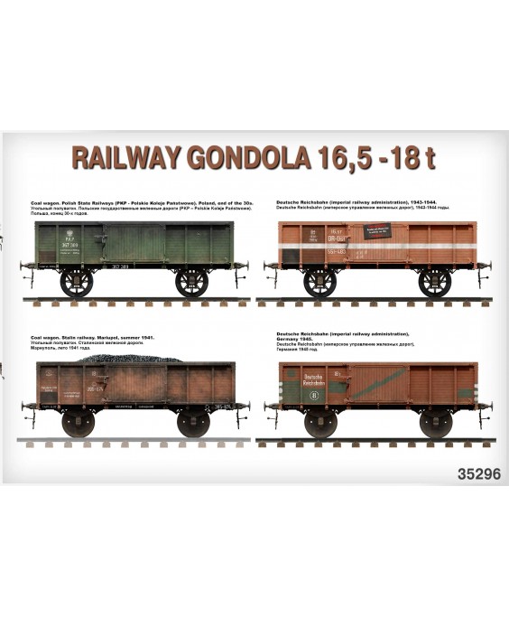 MiniArt Railway Gndola 16.5-18 t 1/35